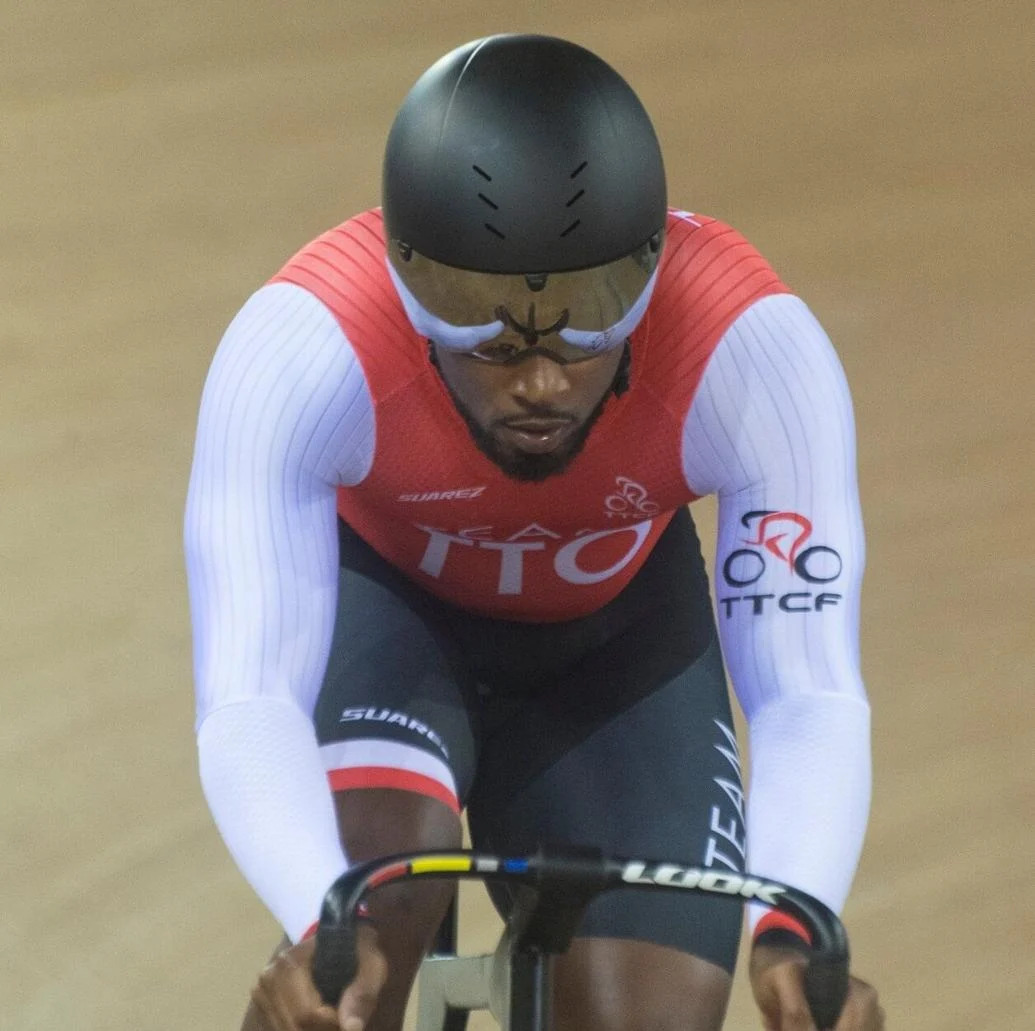 OUT OF KEIRIN: TTO cyclist Kwesi Browne (Image obtained at trinidadexpress.com)